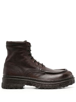 Moma bottines à lacets - Marron