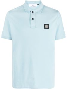 Stone Island polo 2SC17 à patch Compass - Bleu