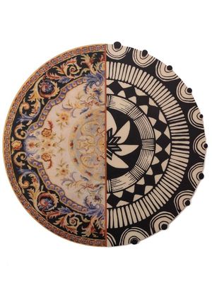 Seletti tapis de table à imprimé géométrique - Tons neutres