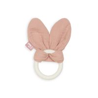 Jollein bijtring siliconen Bunny Ears Rosewood Maat