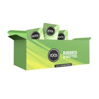 EXS EXS 3 in 1 - Ribbed, Dotted en Flared - Condooms - 144 Stuks