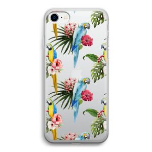 Kleurrijke papegaaien: iPhone SE 2020 Transparant Hoesje