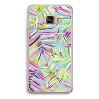 Tropical Palms Blue: Samsung A3 (2017) Transparant Hoesje Tropical Palms Blue: Samsung A3 (2017) Transparant Hoesje