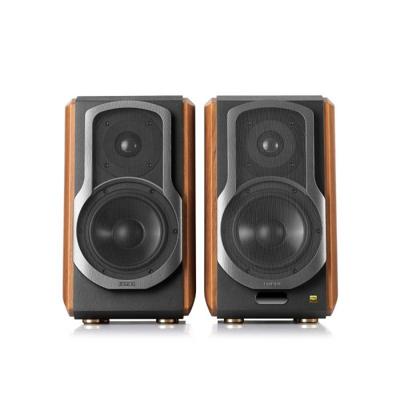Edifier Tweedekans: S1000W actieve wifi boekenplank speaker - Walnoot (per paar)