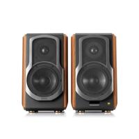 Edifier Tweedekans: S1000W actieve wifi boekenplank speaker - Walnoot (per paar)