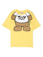 Moschino Kids t-shirt en coton à logo imprimé - Jaune