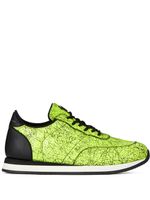 Giuseppe Zanotti baskets à imprimé marbré - Jaune