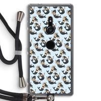 Zeemeermin: Sony Xperia XZ2 Transparant Hoesje met koord