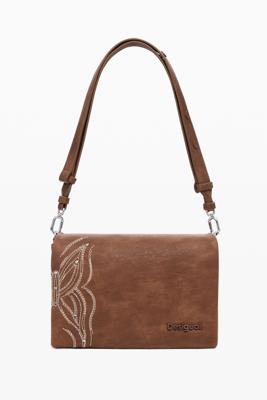 Schoudertas met vlinderprint - BROWN - U
