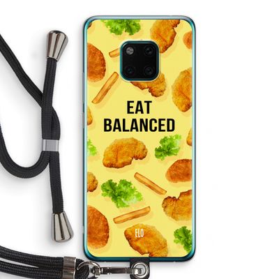 Eat Balanced: Huawei Mate 20 Pro Transparant Hoesje met koord