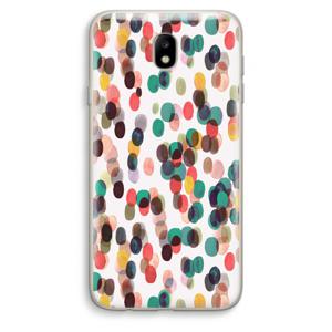 Tropical Dots: Samsung Galaxy J7 (2017) Transparant Hoesje