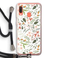 Sweet little flowers: Samsung Galaxy A20e Transparant Hoesje met koord