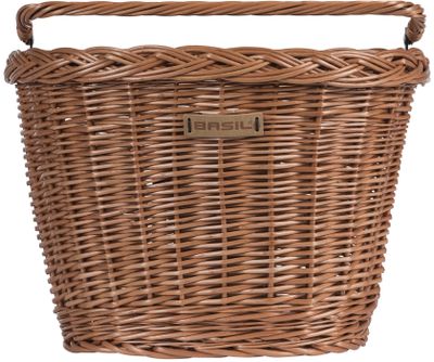 Basil bremen wicker kf - fietsmand - voorop - natuur
