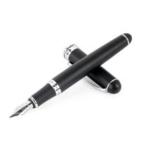 X750 briefpapier RVS Vulpen middellange NIB inkt pennen school Oiifice gift NIB grootte: 0.5 mm (mat zwart)