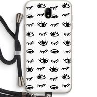 Eye pattern #2: Samsung Galaxy J7 (2017) Transparant Hoesje met koord