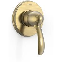 Douchekraan Tres Clasic | Inbouw | Mengkraan | Incl.Inbouwdeel | 1-weg | Vintage | Goud glans