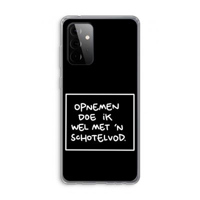 Schotelvod: Samsung Galaxy A72 Transparant Hoesje