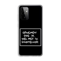 Schotelvod: Samsung Galaxy A72 Transparant Hoesje Schotelvod: Samsung Galaxy A72 Transparant Hoesje