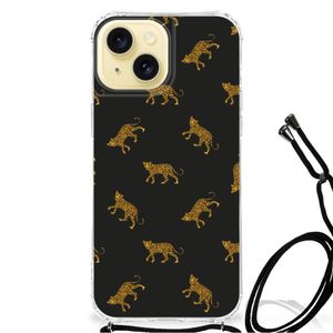 Case Anti-shock voor Apple iPhone 15 Leopards