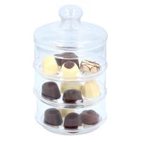 Alpina Bonbonniere - glas - 12 x 23 cm - 3-laags - voorraadpot