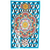 Authentiek Mandala Wandkleed Katoen Geometrische Vormen (215 x 135 cm) - thumbnail