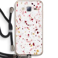 Terrazzo N°9: Samsung Galaxy J3 (2016) Transparant Hoesje met koord