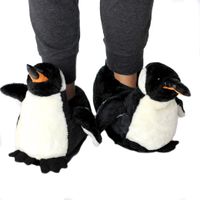 Dierenpantoffels/sloffen pinguin voor kinderen S (34-36)  - - thumbnail