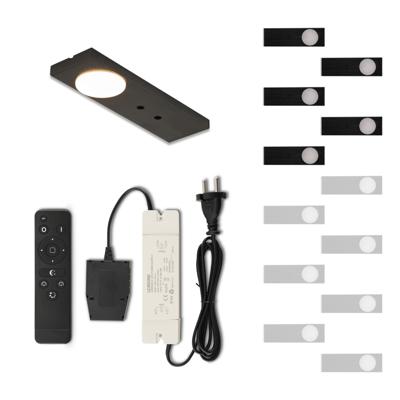 Set LED-opbouwspot met afstandsbediening Ludo zwart 3W 2700K 1-12 stuks