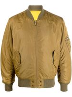 Diesel veste zippée à patch logo - Vert