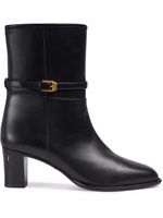 Gucci bottines GG en cuir - Noir