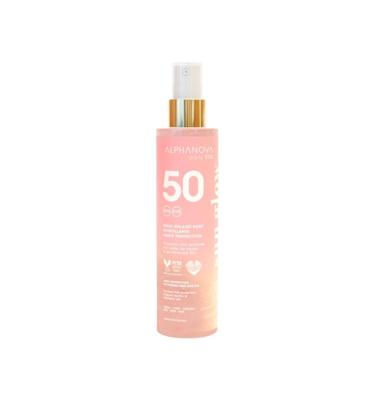 Glitter pink sun oil bio SPF50