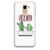 I love cacti: Samsung Galaxy J6 (2018) Transparant Hoesje