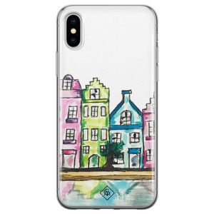 iPhone X/XS siliconen telefoonhoesje - Amsterdam