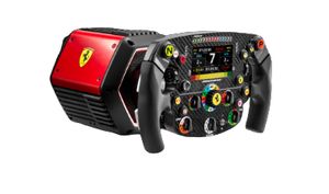 Thrustmaster T818 FERRARI SF1000 Stuurwiel PC Zwart, Rood