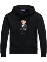 Ralph Lauren Purple Label hoodie Teddy Bear à lien de resserrage - Noir - thumbnail