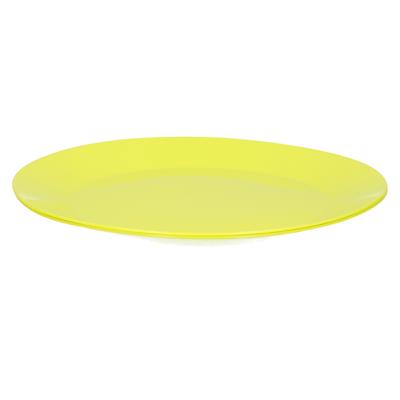 Ontbijt/diner bordjes - 2x - groen - 26 cm - hard kunststof