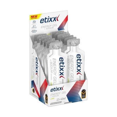 Etixx Energy Gel + Sodium Lime 12x40ml