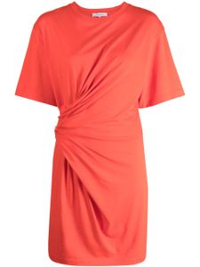 FRAME robe courte à fronces - Rouge