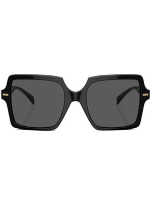 Versace Eyewear lunettes de soleil à monture carrée oversize - Noir