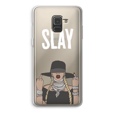 Slay All Day: Samsung Galaxy A8 (2018) Transparant Hoesje