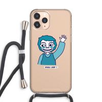 Zwaai: iPhone 11 Pro Transparant Hoesje met koord