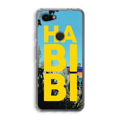 Habibi Majorelle : Google Pixel 3a Transparant Hoesje