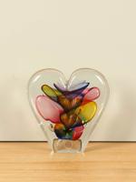 Glazen hart, 16 cm - thumbnail