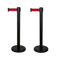 Seco SE-RTPOSTBLACK Afzetpaal 2 Stuks Zwart/Rood Seco SE-RTPOSTBLACK Afzetpaal 2 Stuks Zwart/Rood