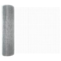 VidaXL Gelaste draadhek zilver 0.4 x 50 m