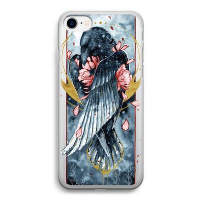 Golden Raven: iPhone SE 2020 Transparant Hoesje