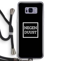 Negenduust black: Samsung Galaxy S8 Transparant Hoesje met koord Negenduust black: Samsung Galaxy S8 Transparant Hoesje met koord