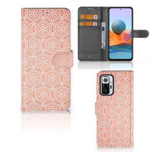 Xiaomi Redmi Note 10 Pro Telefoon Hoesje Pattern Orange