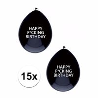 15x Happy Fucking Birthday ballonnen - thumbnail