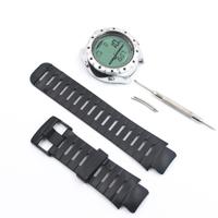 SUUNTO X-Lander metalen gesp silicone polsband (zwart)